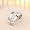 Beydodo 925 Silver Rings Custom Adjustable Sun and Moon Matching Rings Engraved I Love You Couples Rings Wedding - Image 4