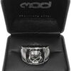 Harley-Davidson Men's Bar & Shield Skull Cigar Band Ring Stainless Steel HSR0020 - Image 3
