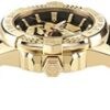 Philipp Plein The $Kull Collection Luxury Mens Watch Timepiece with a Black Strap Featuring a IP Yellow Gold Case and Black Dial - Image 2