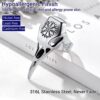 PROSTEEL Viking Crow Raven Skull Compass Customized Ring Size 7 Stainless Steel Punk Jewelry Nordic Pinky Rings For Men Women - Image 6