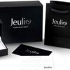 Jeulia 6.55 Carat Personalized Princess Cut Diamond Rings for Women Sterling Silver Double Row Halo Engagement Rings Black Plated Bridal Band Rings Anniversary Promise with Jewelry Gift Box - Image 8