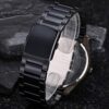 Watch,Mens Fashion Large Face Black Skull Watch with Stainless Steel Band,Stylish Cool Stainless Steel 30 M Waterproof Watch for Men - Image 5