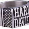 Harley-Davidson Men's Western H-D Band Ring - Antique Stainless Steel HSR0073 - Image 2