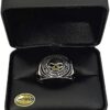 Harley-Davidson Men's Signet Ring, Flames Willie G Skull 14kt Gold Inlay HMR0019 - Image 3