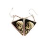 Vincent Van Gogh Skull Handmade Painting Earrings