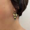 Vincent Van Gogh Skull Handmade Painting Earrings - Image 5