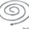 Men Gothic Black Skull Skeleton Cross Pendant Necklace Stainless Steel Chain 24" - Image 4
