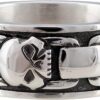 Harley-Davidson Men's Willie G Skull & Chain Band Ring, Stainless Steel - Image 2