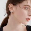 Black Bat Earrings 925 Sterling Silver - Image 5