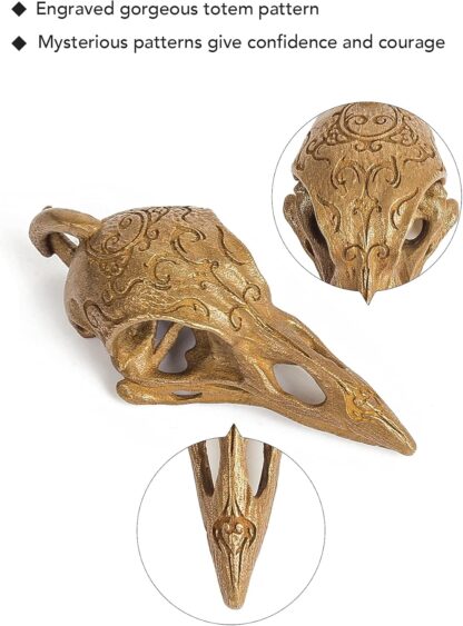 COPPERTIST.WU Raven Skull Pendant - Image 3