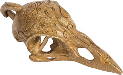 COPPERTIST.WU Raven Skull Pendant