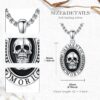 Memento Mori Necklace 925 Sterling Silver - Image 4