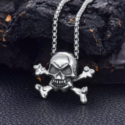 Men's 925 Sterling Silver Gothic Skull - Image 5