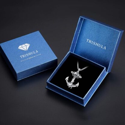 TRISHULA Anchor Necklace 925 Sterling - Image 7