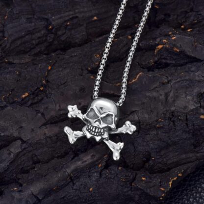 Men's 925 Sterling Silver Gothic Skull - Image 4