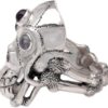 NOVICA Artisan Handmade Men's Rainbow Moonstone Amethyst Ring Indonesian Silver Skull Sterling Clear Purple Multi Birthstone Halloween Day of The Dead 'Immortal' - Image 5