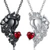 Couple Necklace Sterling Silver Matching