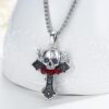 Skull Necklace for Men Sterling Silver - Image 2